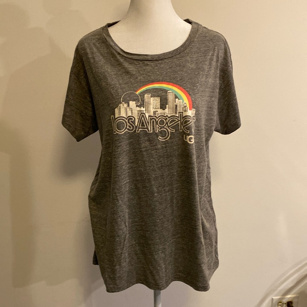 UGG Los Angeles gray T-shirt cotton blend size XL